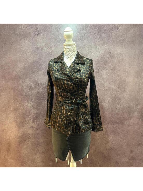 Jackets & Blazers - Dots Leopard Print Jacket